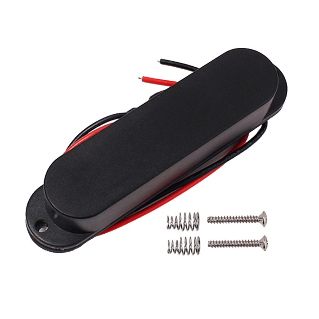 Cao Cấp Đàn Guitar Điện Bán Tải Humbucker Đơn Cuộn Dây Thu Kín, Đen