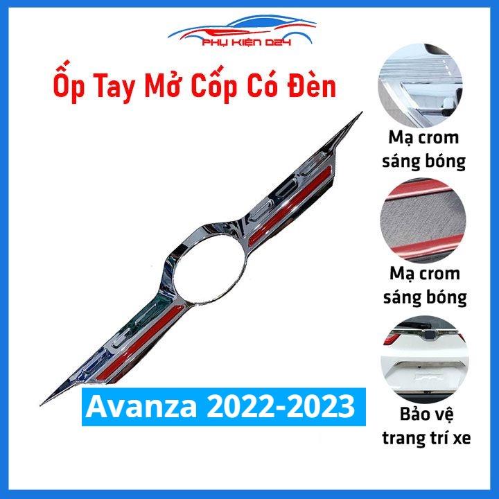 Ốp tay mở cốp mạ crom Avanza 2022-2023 trang trí xe chống va đập hiệu quả