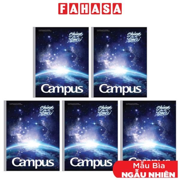 Combo 5 Tập Galaxy B5 Kẻ Ngang Có Chấm 120 Trang ĐL 70g/m2 - Campus NB-BGLX120 (Mẫu Màu Giao Ngẫu Nhiên)