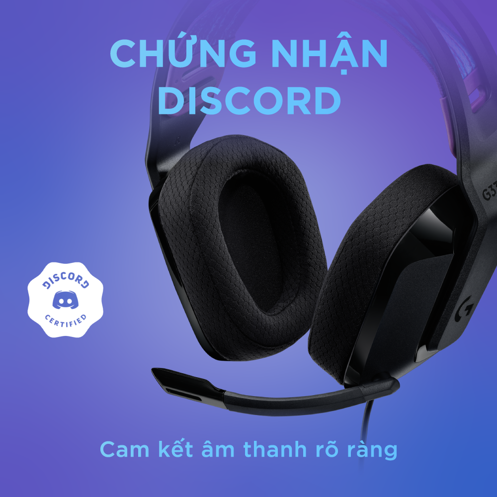 Tai Nghe game có dây Logitech G335 - Mic gập để Mute, Jack 3.5mm, Đệm tai Memory Foam, Nhẹ 240g, Tương thích PC/ PS4 PS5/ Xbox/ Nitendo - Hàng chính hãng