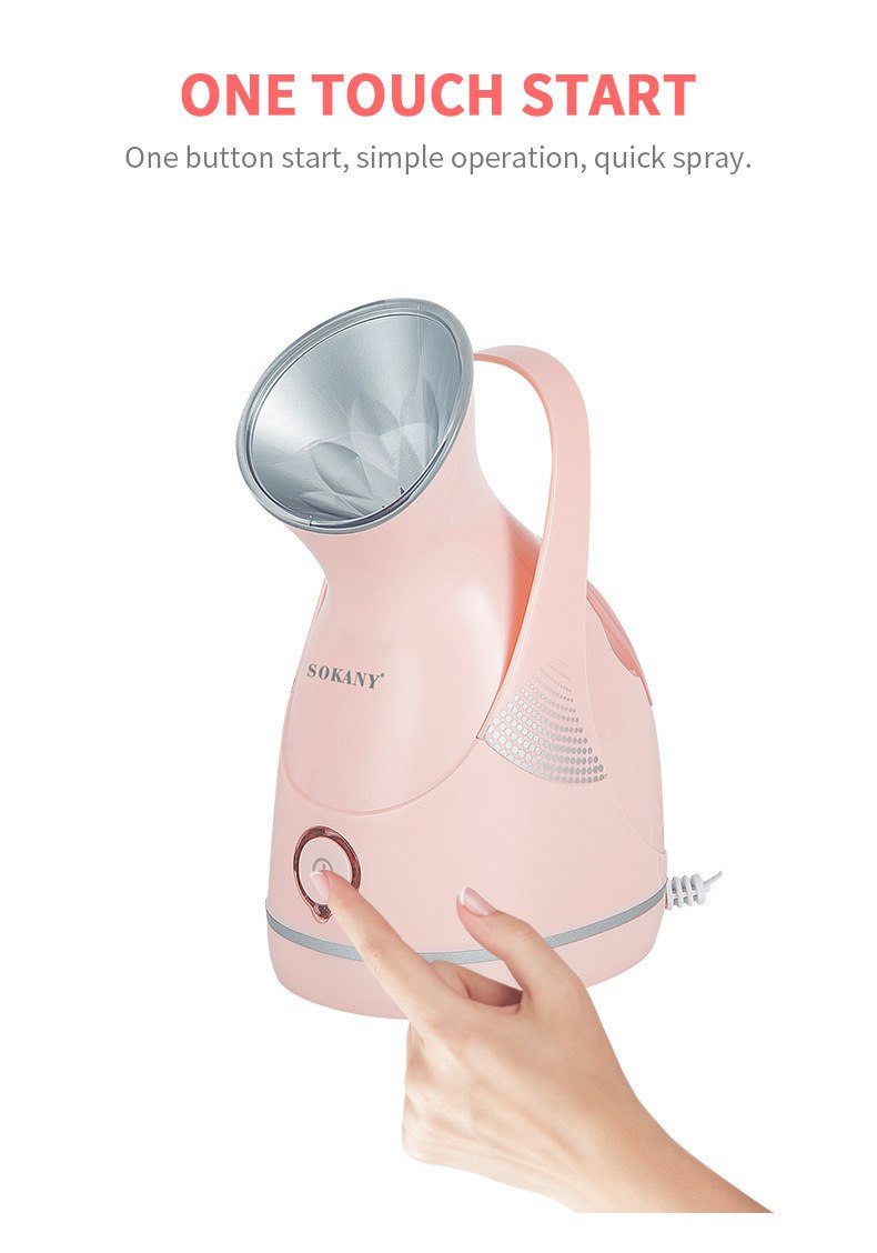 Máy xông mặt SOKANY phun hơi nước mạnh ra đều, cấp ẩm và làm mịn mọi loại da - HÀNG CHÍNH HÃNG - DELIYA