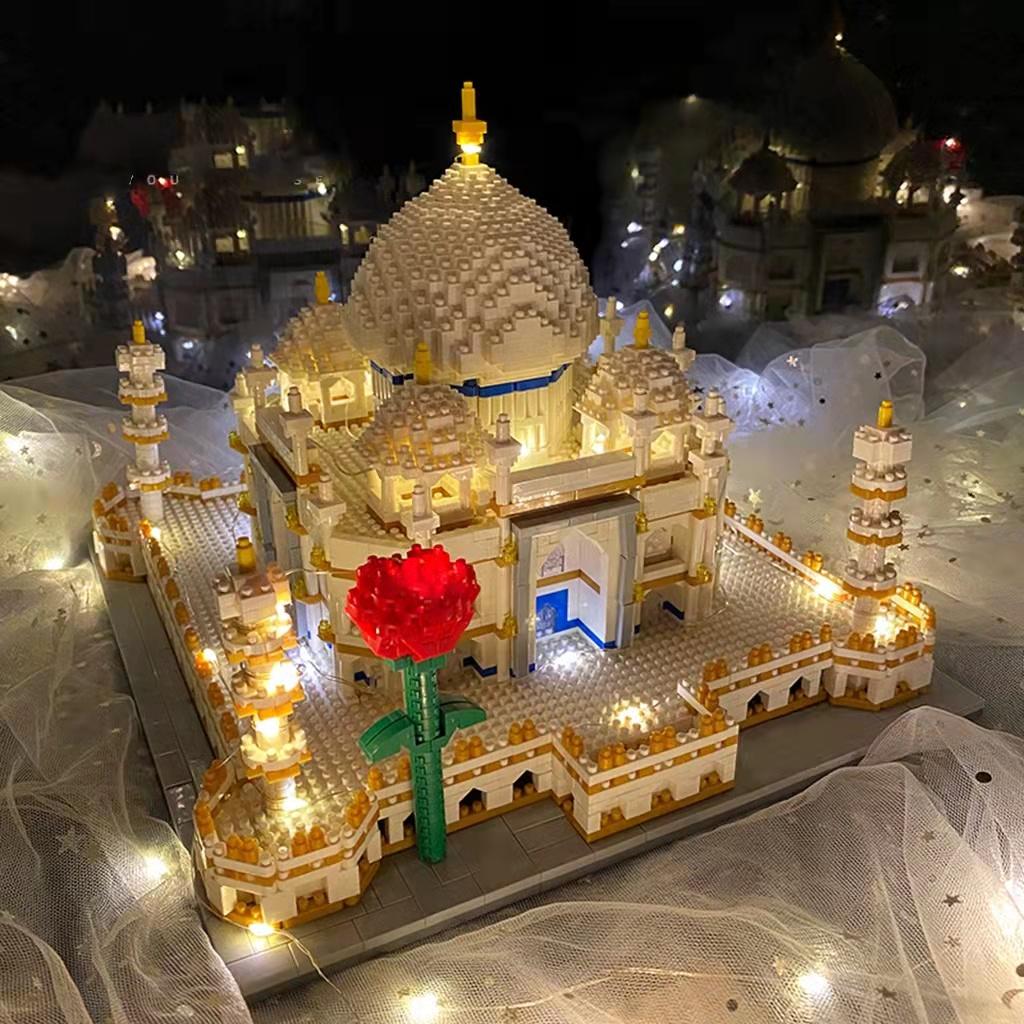 Đồ chơi decor mô hình kiến trúc thế giới lâu đài cung điện tajmahal