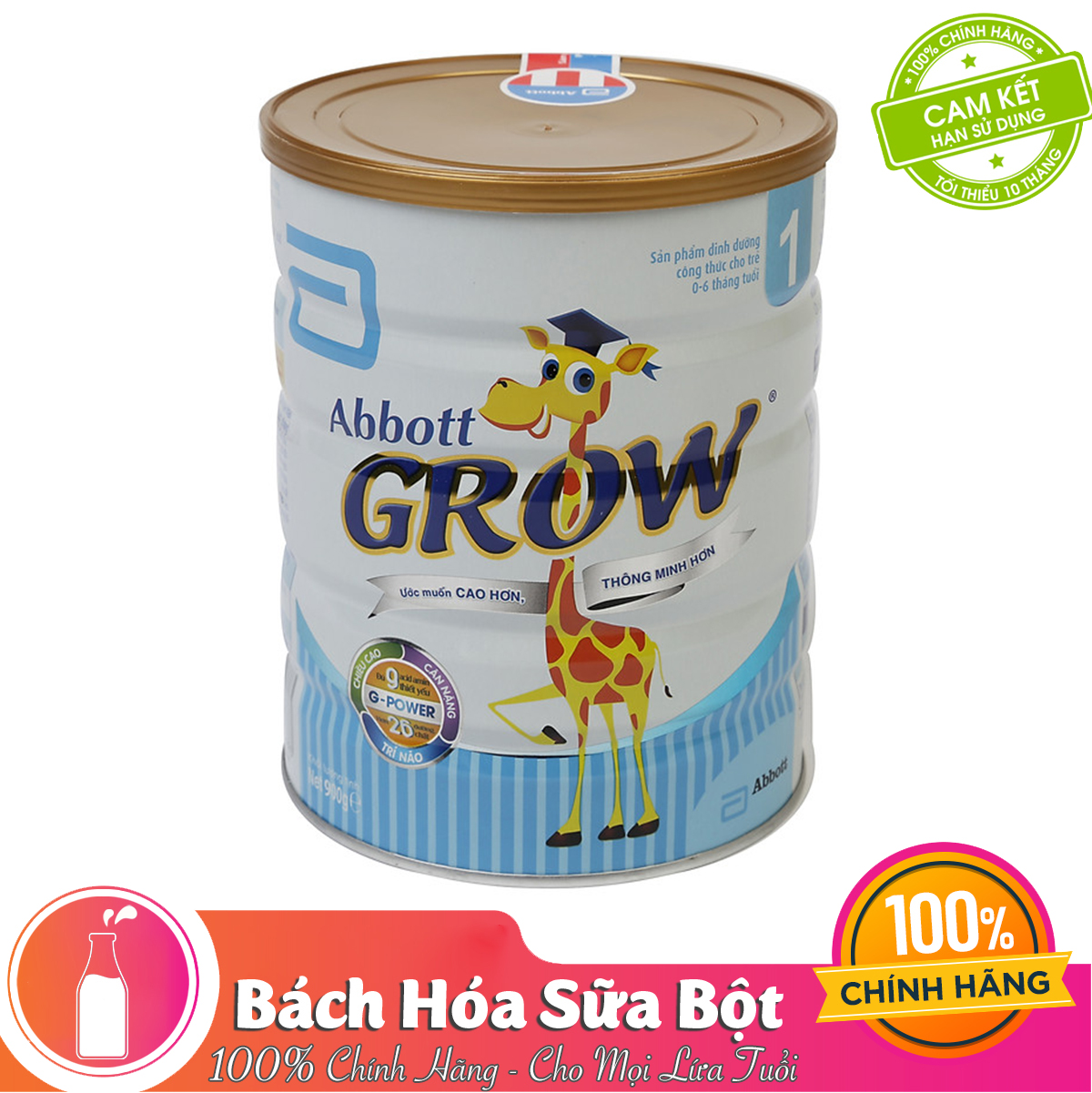 Sữa Bột Abbott Grow 1 dành cho trẻ 0 - 6 tháng tuổi (900g)