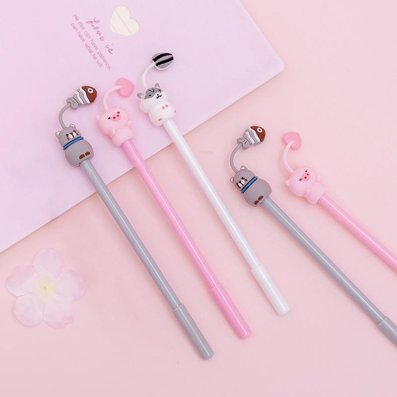 Bút Bi Mực Đen Kiểu Dáng Dễ Thương Xinh Xắn