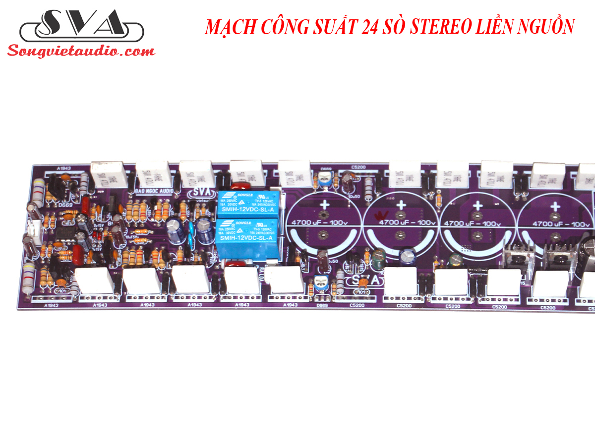 MẠCH CÔNG SUẤT 24 SÒ LIỀN NGUỒN 2 KÊNH