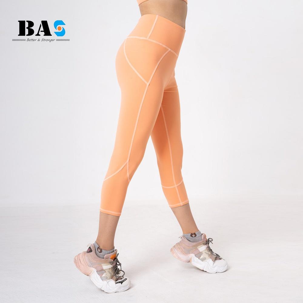 Bộ quần áo lửng tập yoga gym aerobic 4 dây đan lưng cách điệu phối legging nâng mông - SL210402