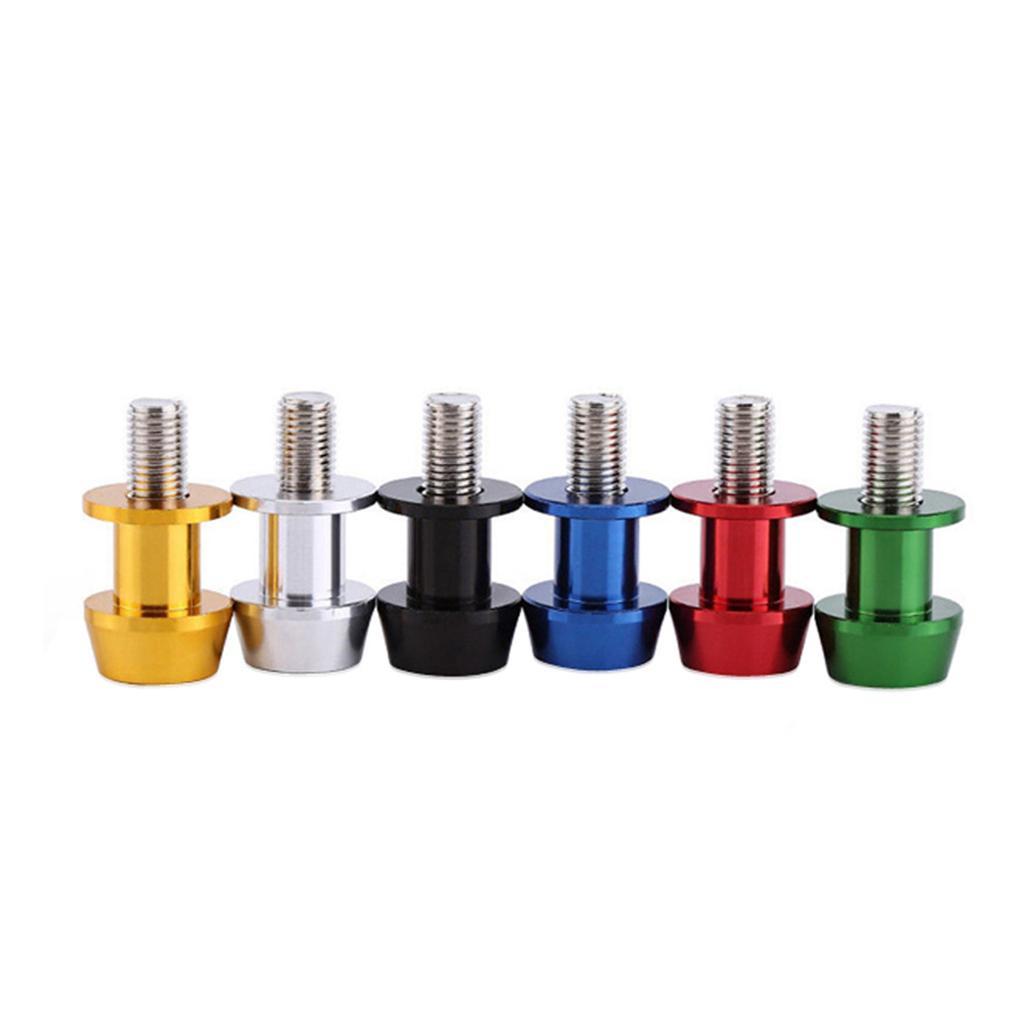 4pcs CNC Aluminum 8mm Rear Motorbike Swingarm Spool Sliders Stand M8 Bobbins