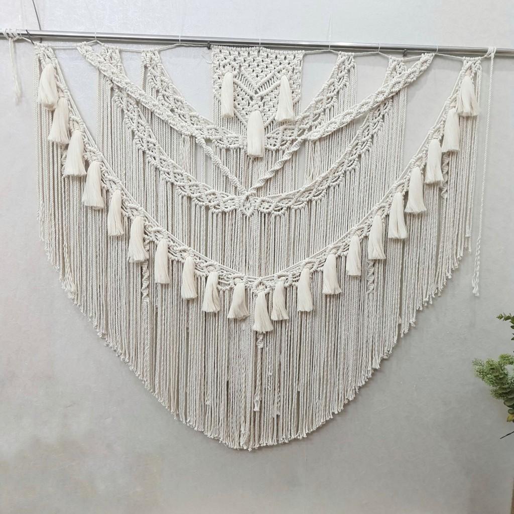 Rèm trang trí , rèm cửa, rèm vách ngăn macrame 145x100cm