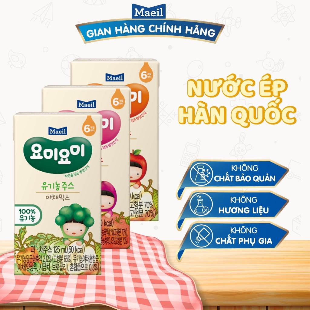 Nước ép hoa quả Maeil nhập khẩu Hàn Quốc hỗ trợ tiêu hoá, hấp thu tốt cho bé từ 6 tháng tuổi (Lốc 4 hộp)