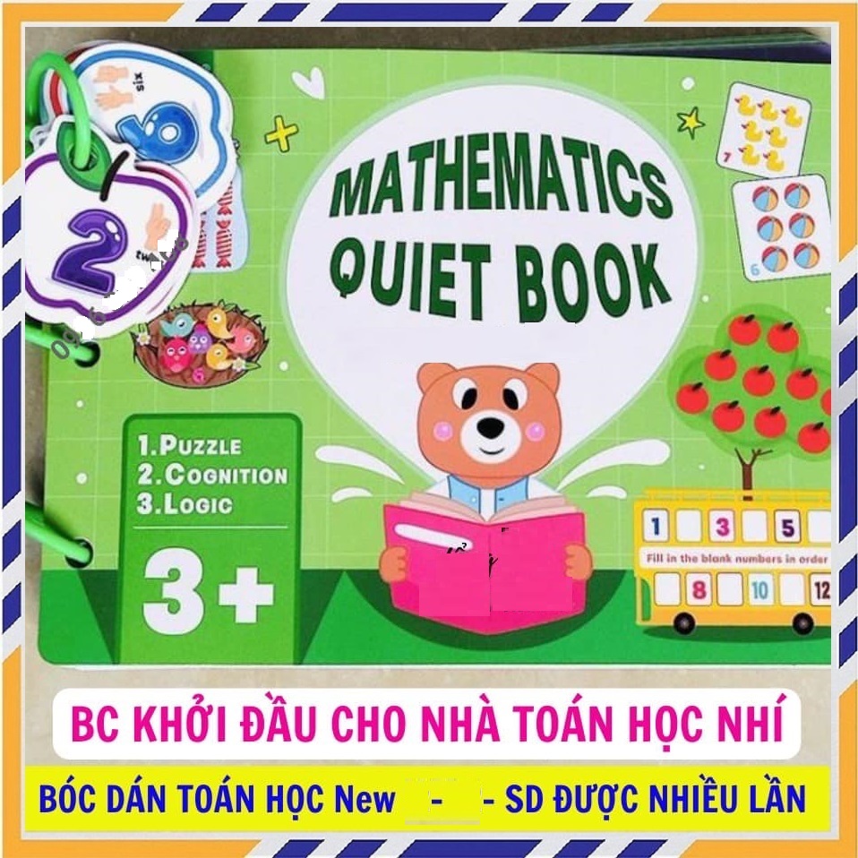Đồ Chơi Trẻ Em, Học Liệu Bóc Dán Montessori, Sách Bóc Dán Toán Học, Asstar Đồ Chơi Giáo Dục