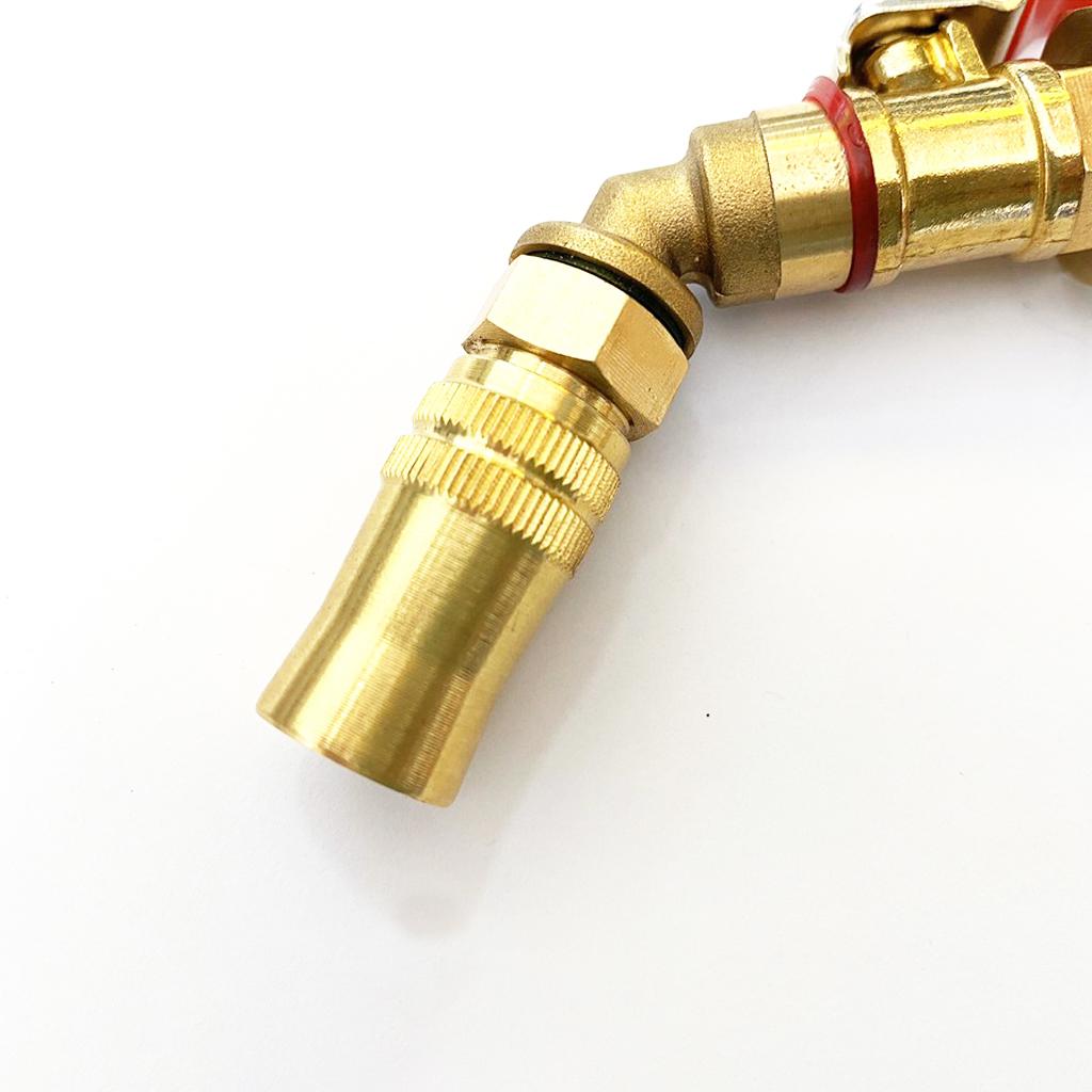 Béc rửa máy lạnh loại cong – đầu ngắn dùng cho máy rửa xe chỉnh áp – có thể chỉnh tia nước ren ngoài 22mm C0004-12