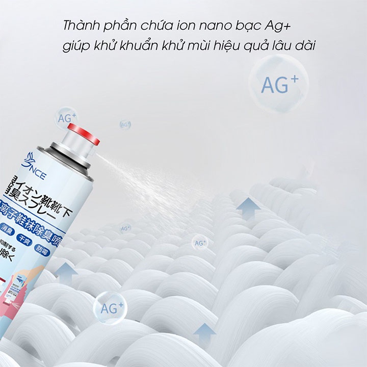 Chai Xịt Khử Mùi Giày Công Nghệ NANO 260ml