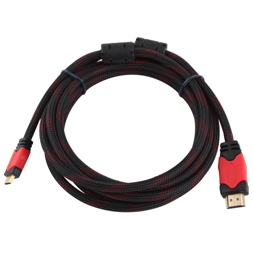 Dây cáp HDMI tròn lưới 3m chống nhiễu cao cấp