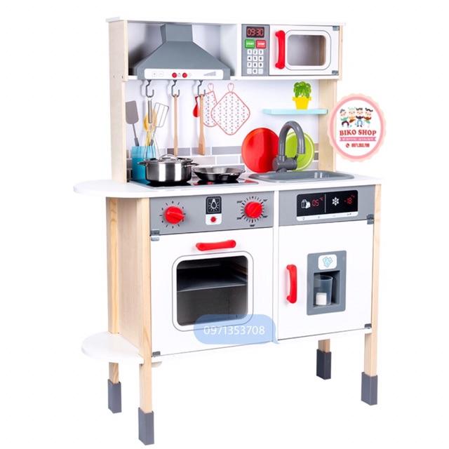 Đồ chơi bếp lắp ghép bằng gỗ cao 110cm
