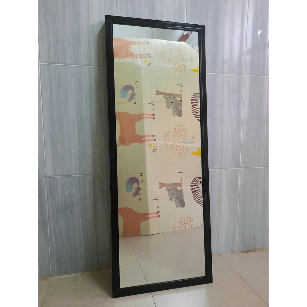 Gương soi toàn thân decor màu đen kích thước 42 x 111 cm (Khung nhôm cao cấp)