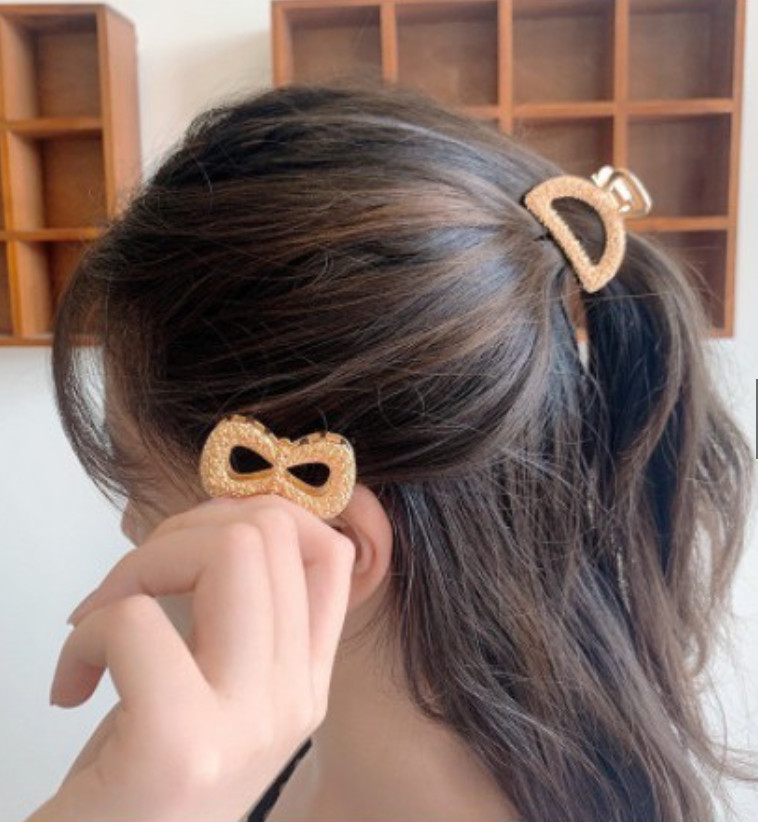 Bộ 5 kẹp tóc nữ vàng kim style kiểu Hàn Quốc siêu xinh