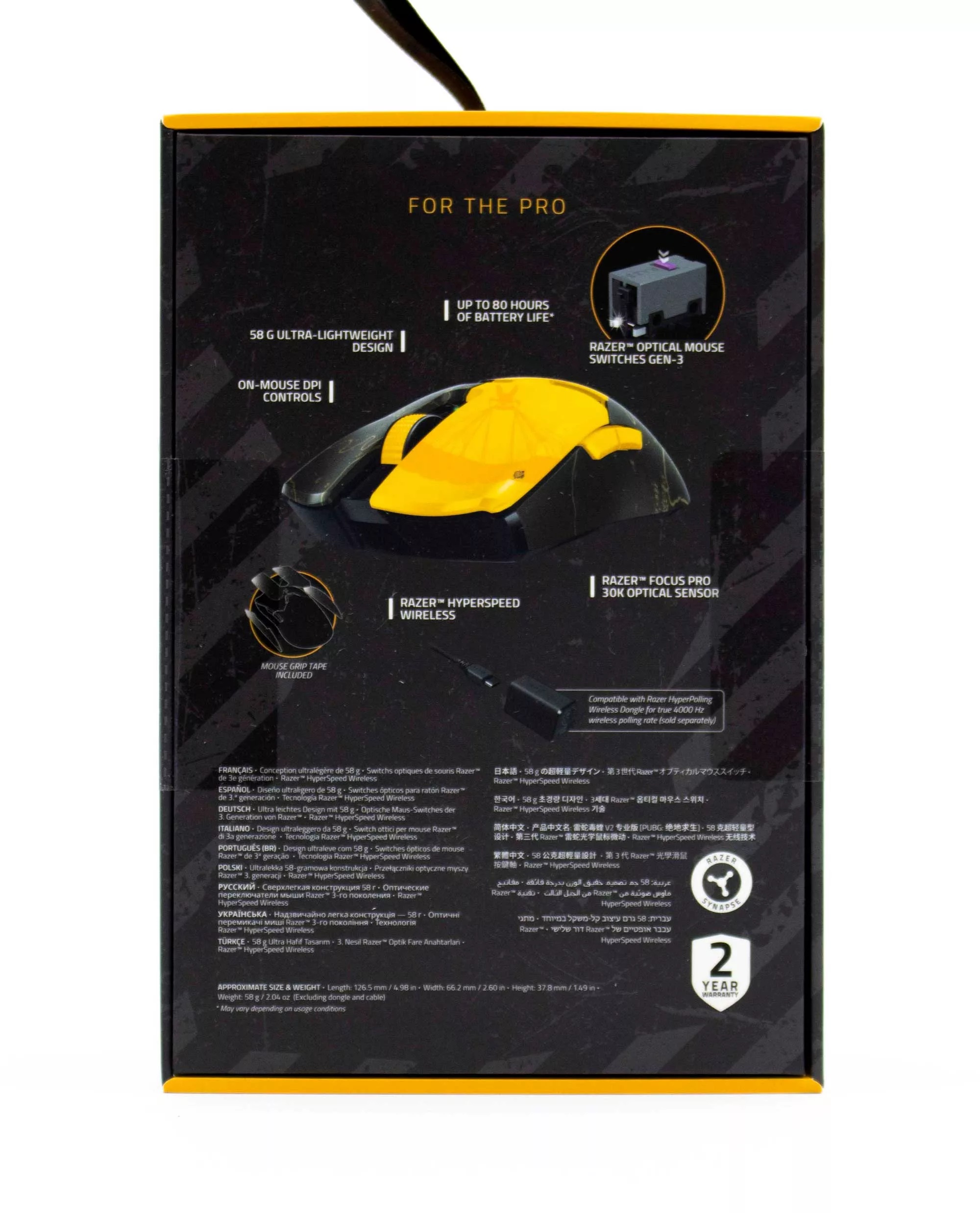Chuột Razer Viper V2 Pro PUBG: Battlegrounds Edition