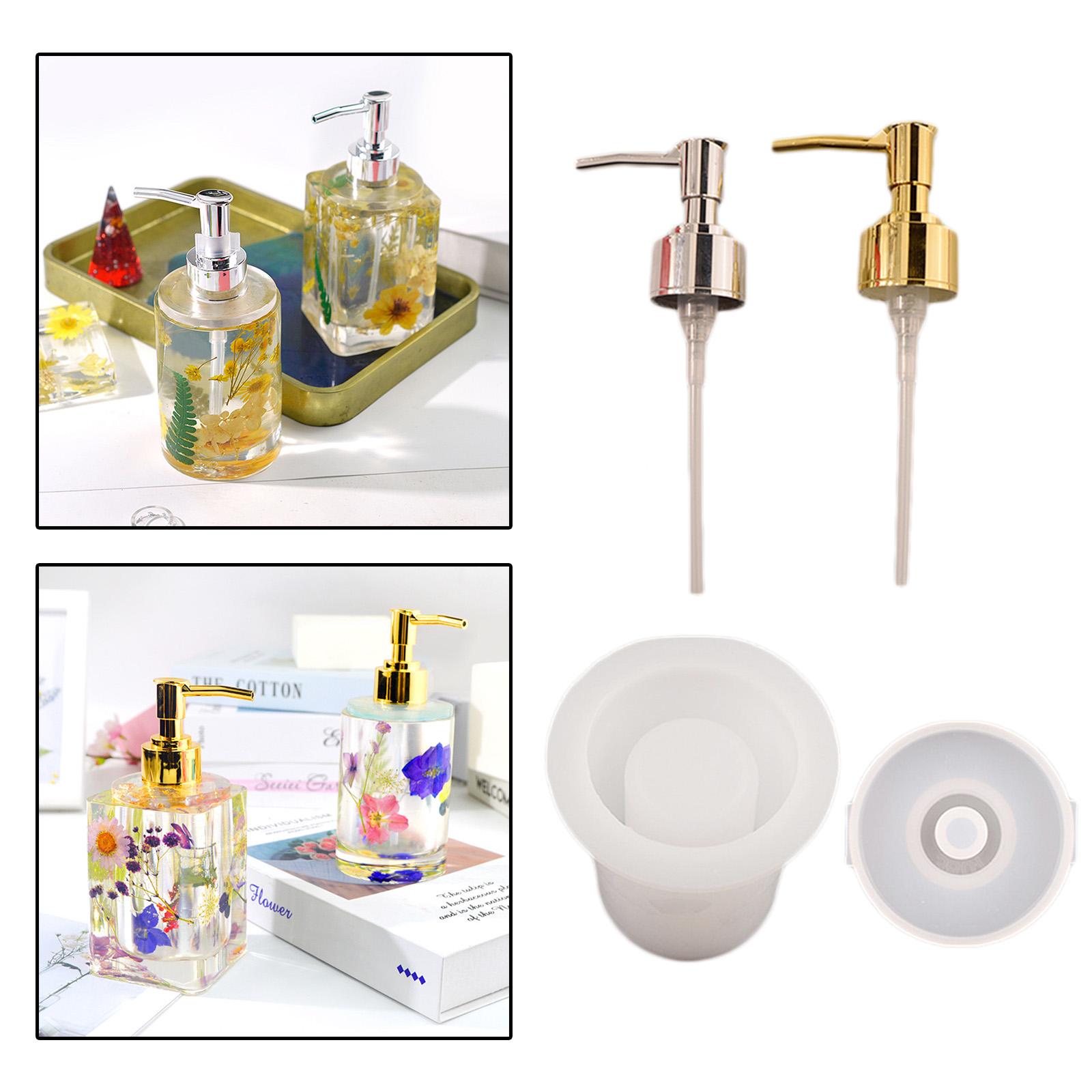 Pump Bottle Silicone Mold Perfume Soap Bottle Mold DIY Resin Craft