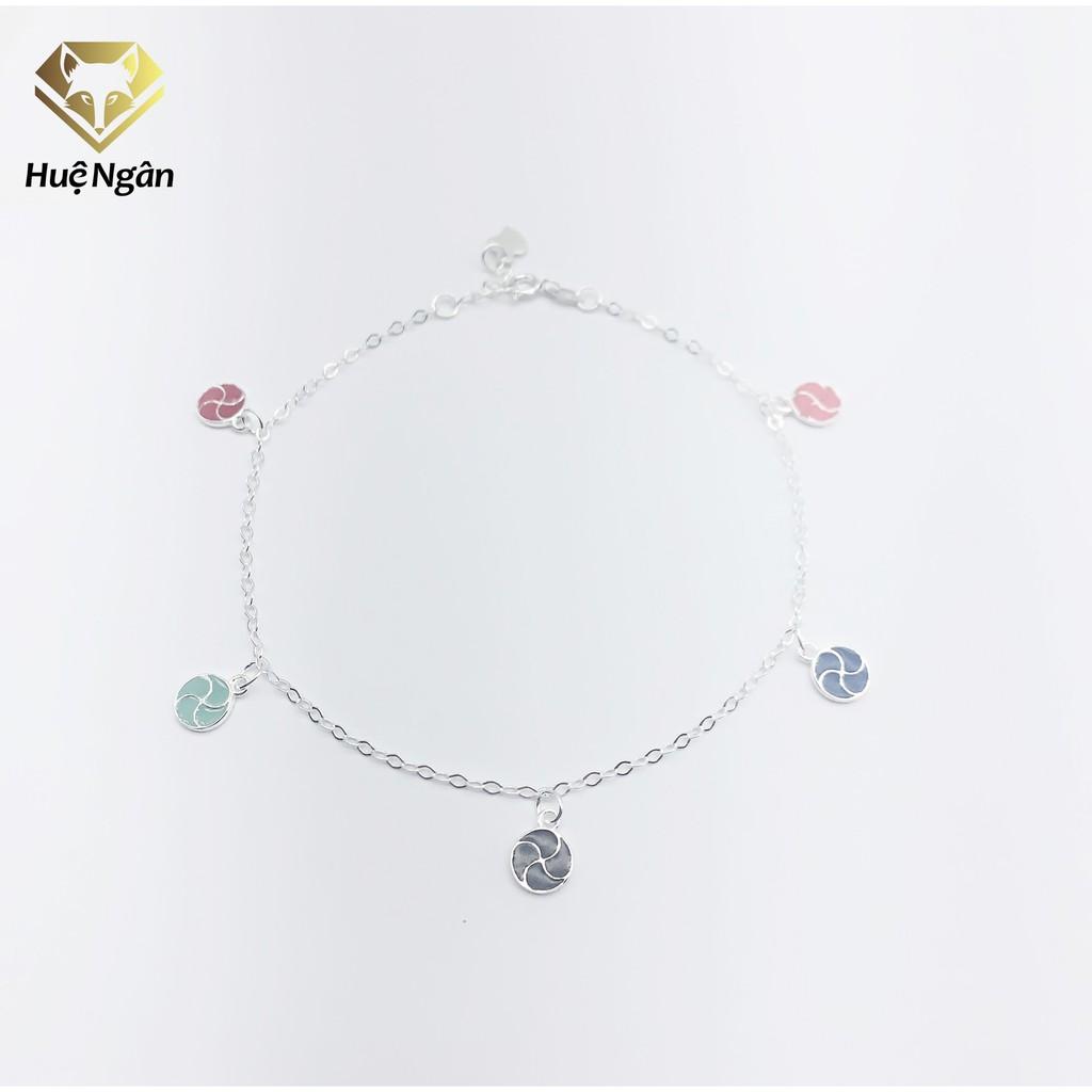 Lắc chân bạc Ý 925 Huệ Ngân- CIRCLE JL024