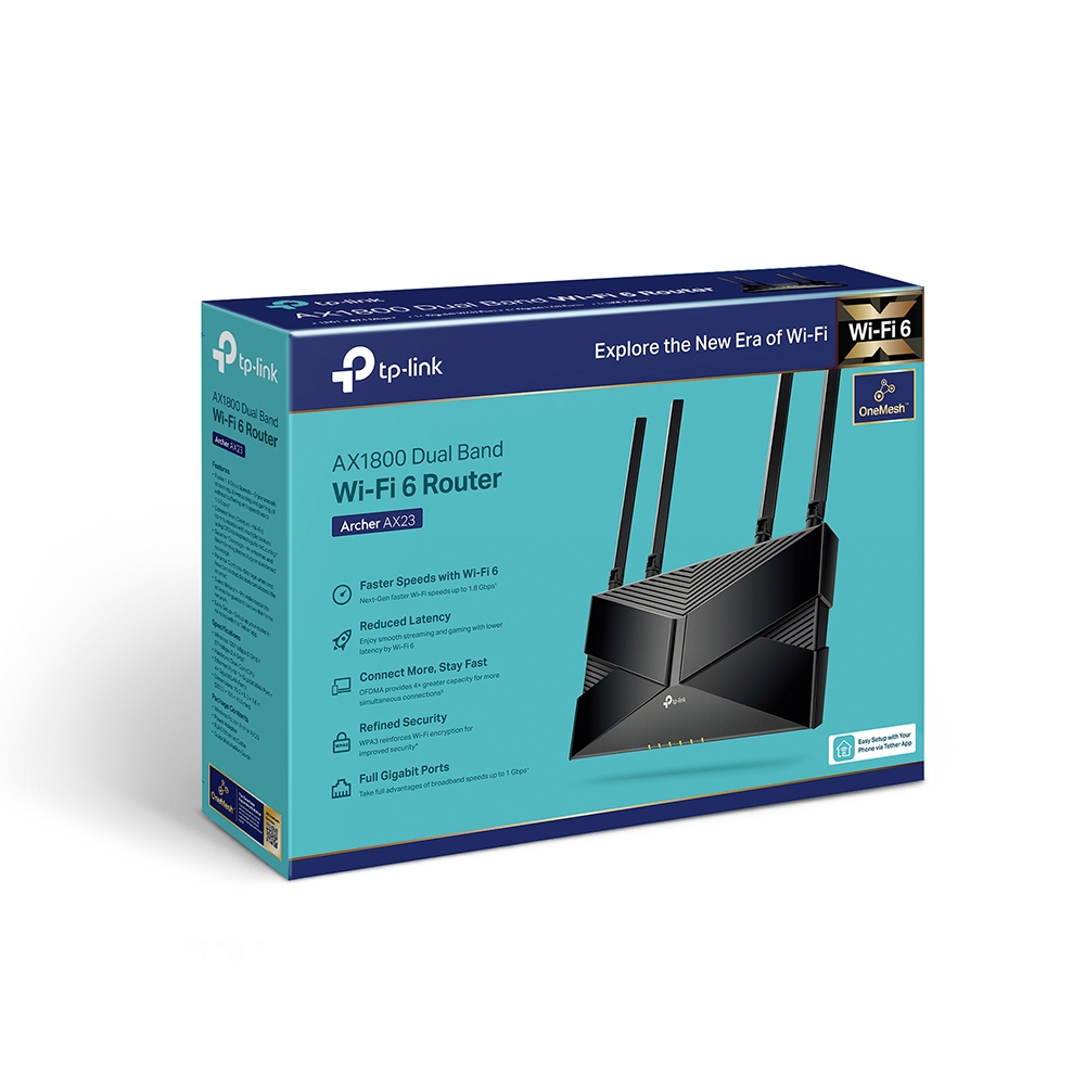 Bộ phát wifi 6 TP-Link Archer AX23 AX1800Mbps - Hàng Chính Hãng