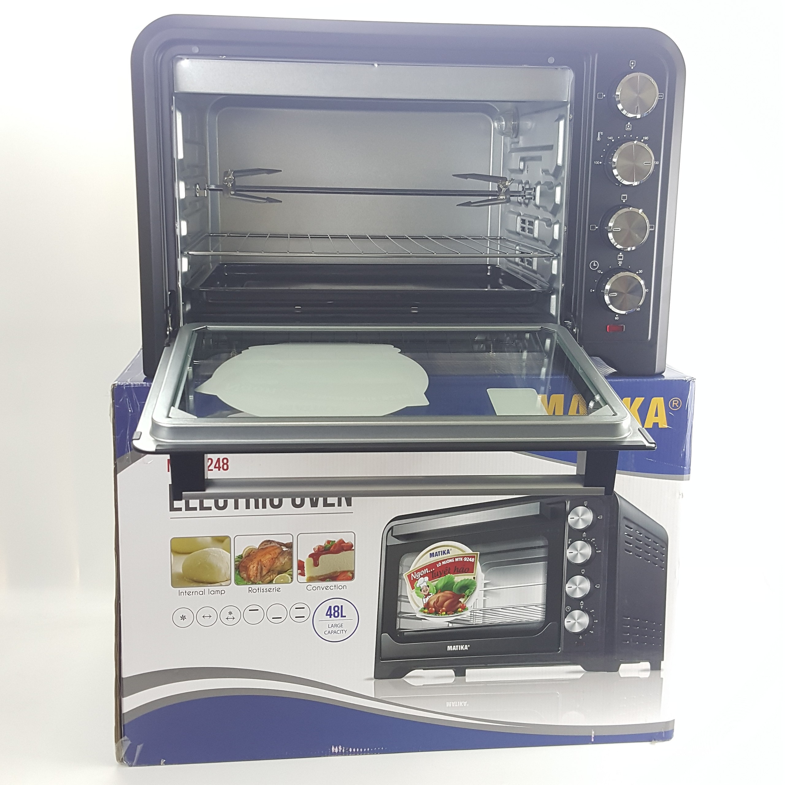 Lò nướng cao cấp Electric Oven Matika MTK-9248 - Hàng chính hãng