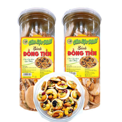 BÁNH ĐỒNG TIỀN MIX HẠT GIÀU CHẤT DINH DƯỠNG - MỖI HỘP 300G