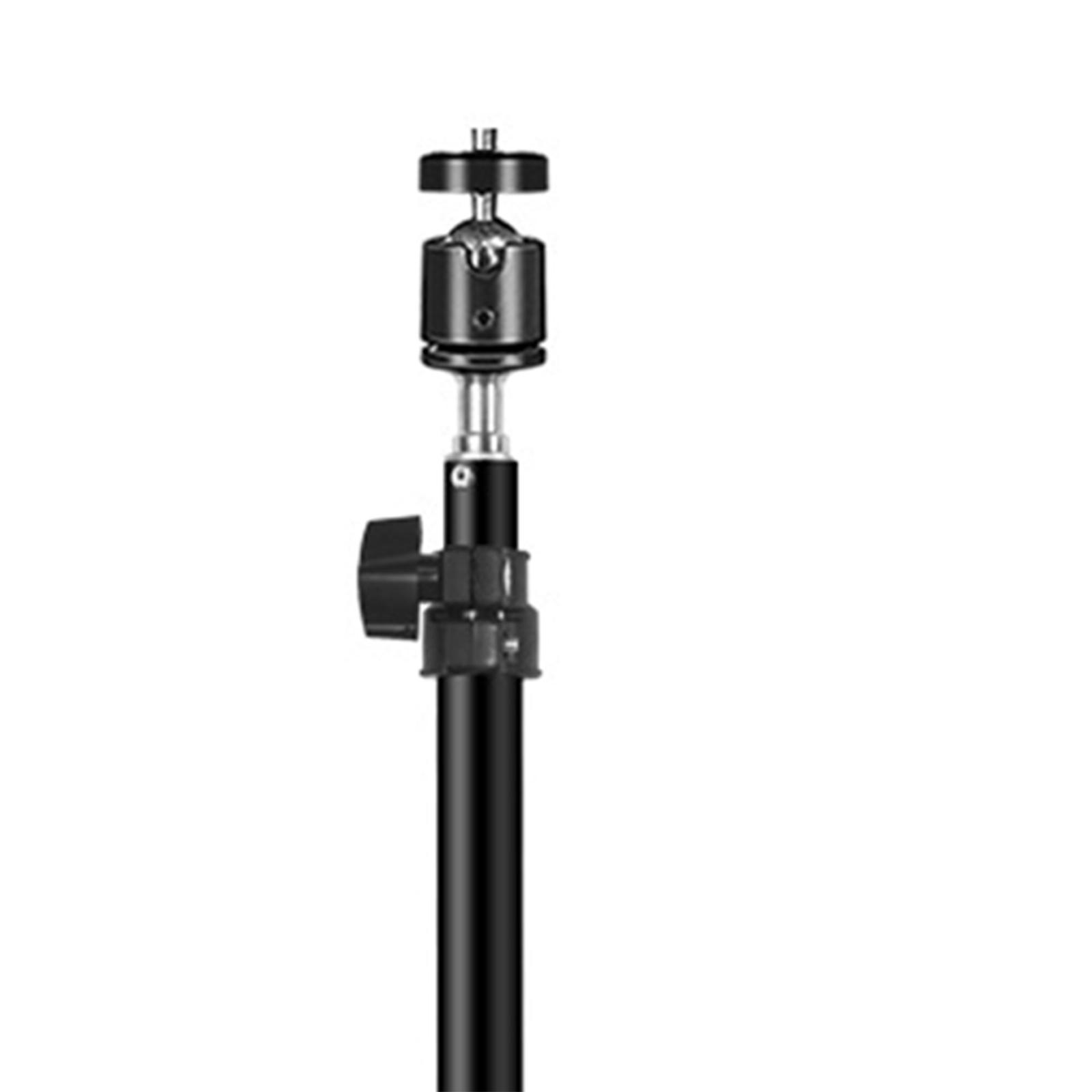 Live Streaming Desktop Bracket Kit, Retractable Aluminum Tabletop Stand Selfie Phone Holder for Makeup 6-10cm Width Phones Live Broadcast