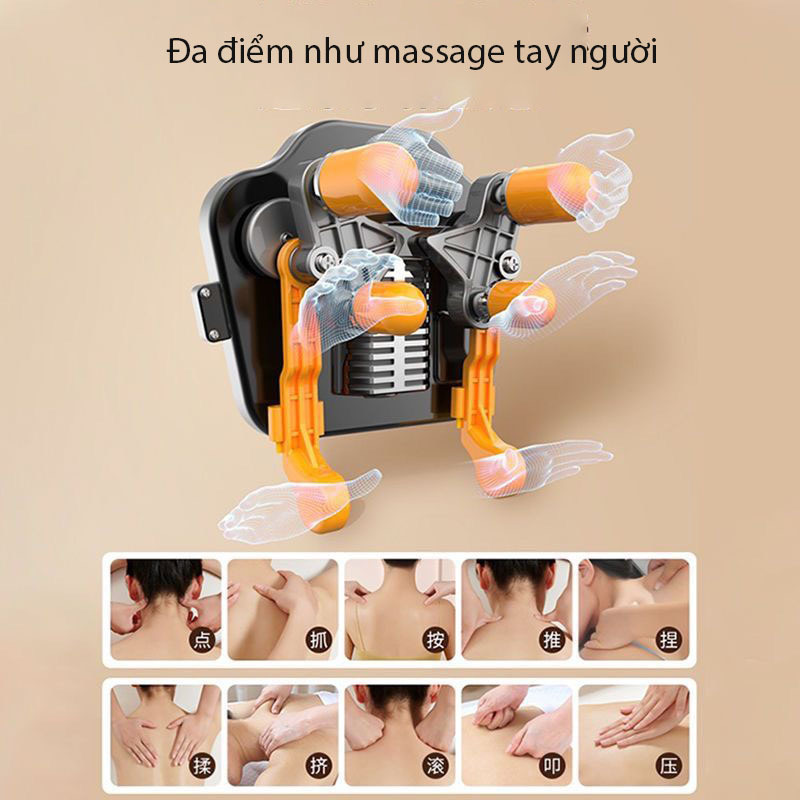 Hình ảnh ￼Máy Massage Cổ Vai Gáy 6D, Gối massage cổ vai gáy, Cải Thiện Sức Khỏe Dành Cho Mọi Người