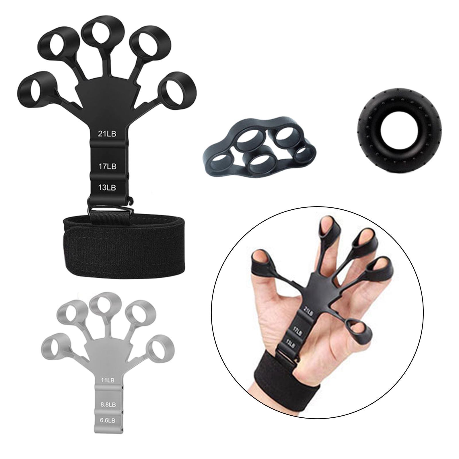 Hand Grip Strengthener Set Hand Grip Trainer 3Pcs Finger Exerciser Stretcher