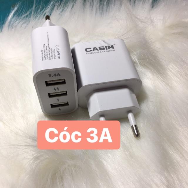 cóc sạc nhanh 3A casim