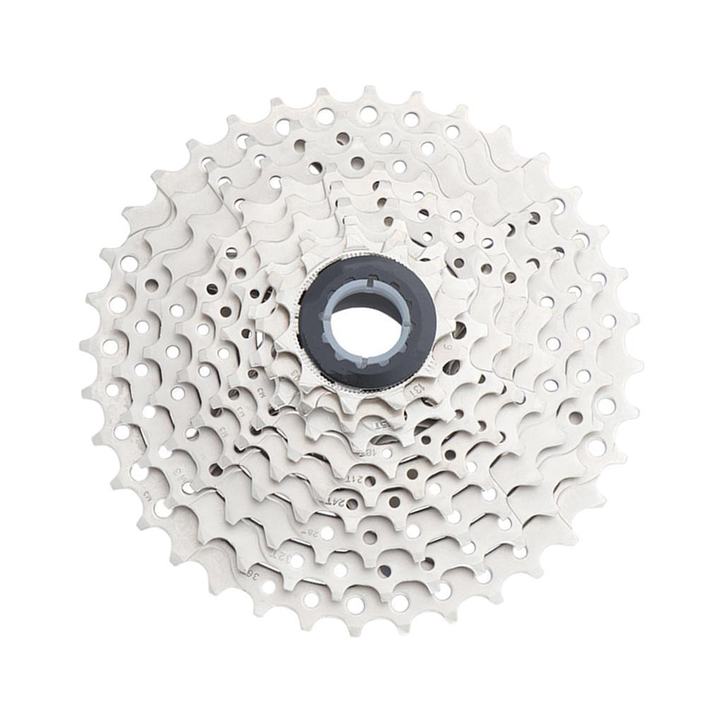 9 Speed Bike Freewheel Set Steel Bicycle Cassette Bicycle Replacement Accessory for Mountain Bikes Road Bike