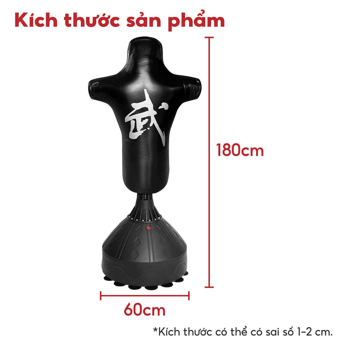 BG Trụ Đấm Bốc BG028 Tự Cân Bằng Cao Cấp BOXING PILE, Bao Cát Đấm Bốc Võ Thuật,Trụ Hơi Đấm Bốc Phản Xạ