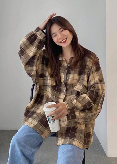 Áo sơ mi nữ kẻ