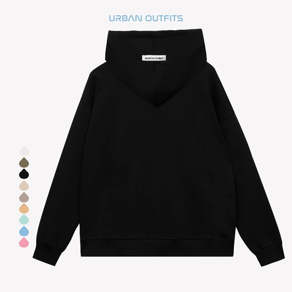 Áo Hoodie Form Rộng URBAN OUTFITS Kiểu Trơn HOO100 ver 2.0 Thun Cotton Frech Terry 350GSM Local Brand