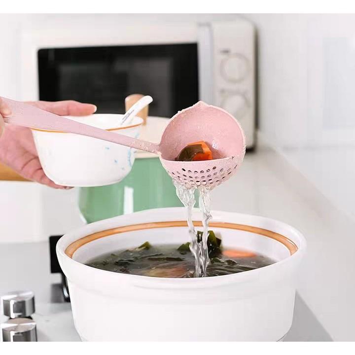 Muỗng Múc Canh Lúa Mạch - Lúa Mì 2 Trong 1