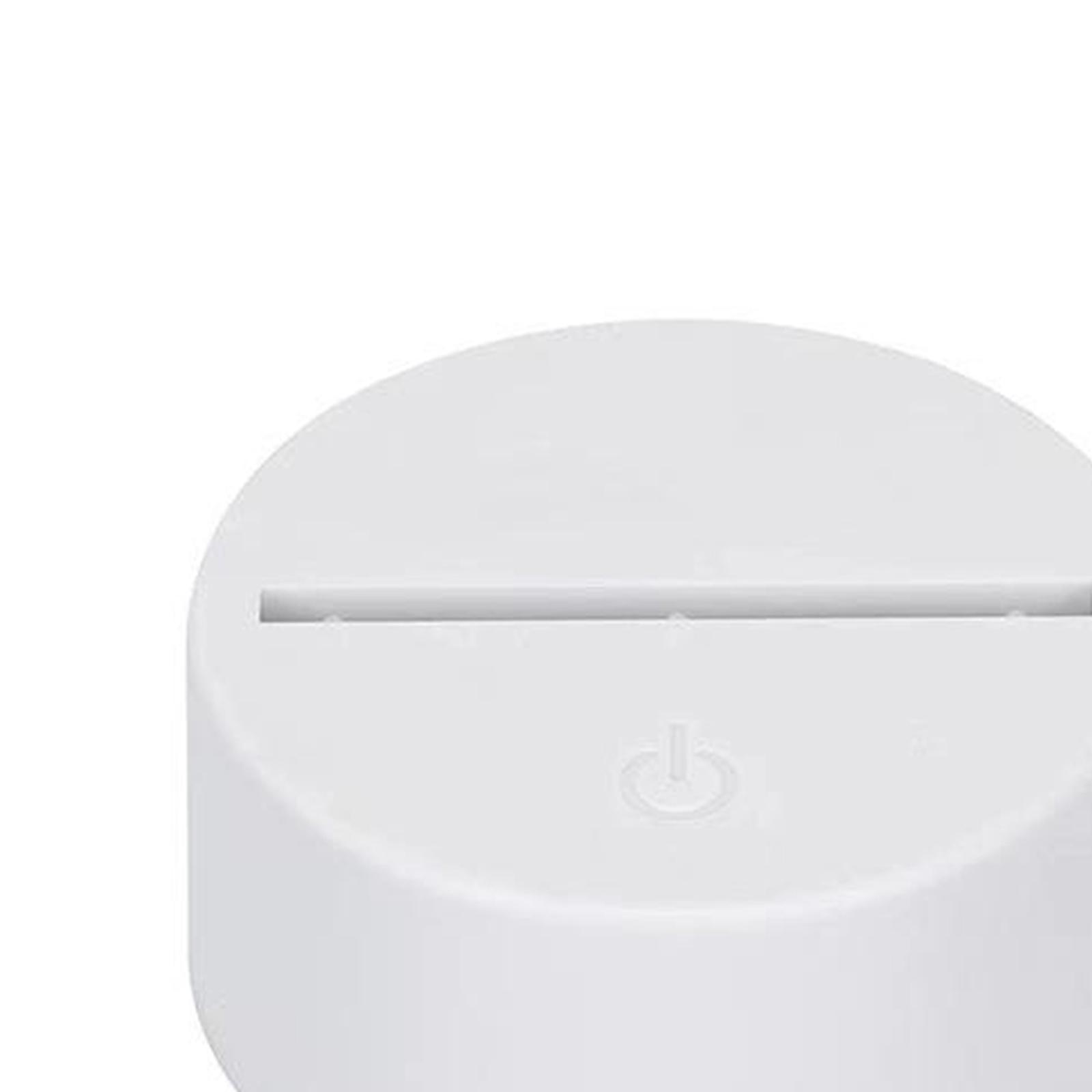 LED 3D Lamp Rechargeable Night Light Holder Switch Display Stand
