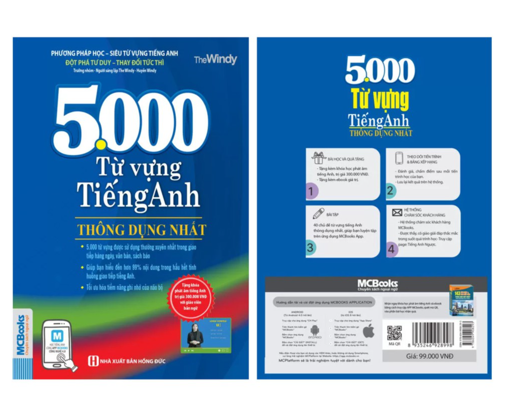 5000 Từ Vựng Tiếng Anh Thông Dụng Nhất Dành Cho Người Học Cơ Bản - Học Kèm App Online - Bản Quyền