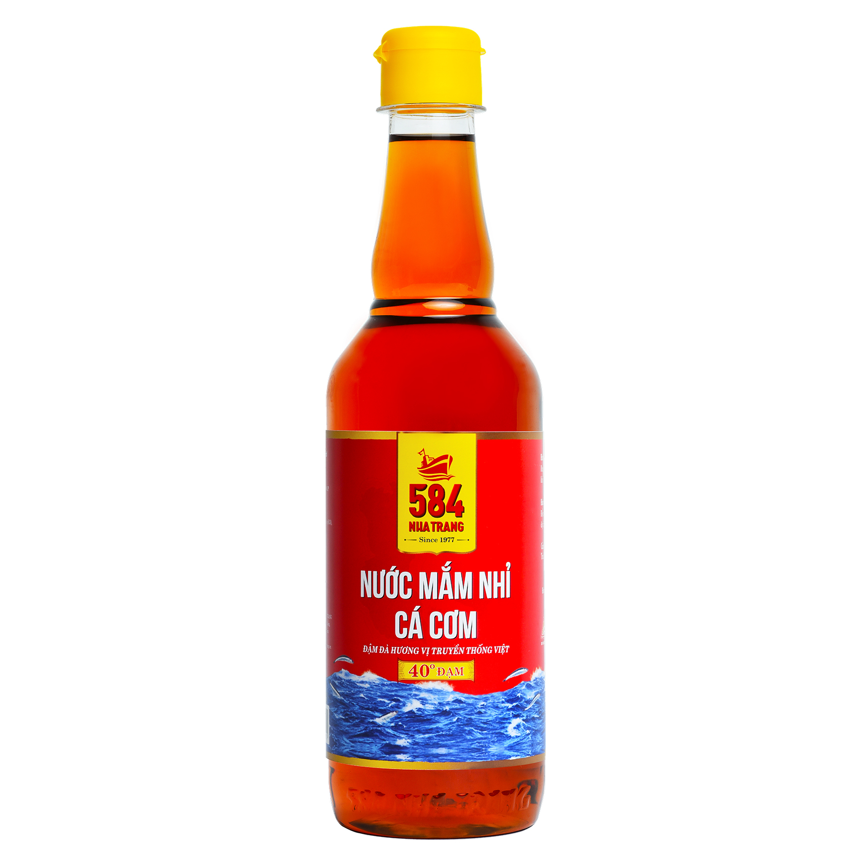 Thùng 6 Chai Nước mắm Nhỉ Cá cơm 584 Nha Trang - 40 độ đạm - Chai Nhựa 500ml