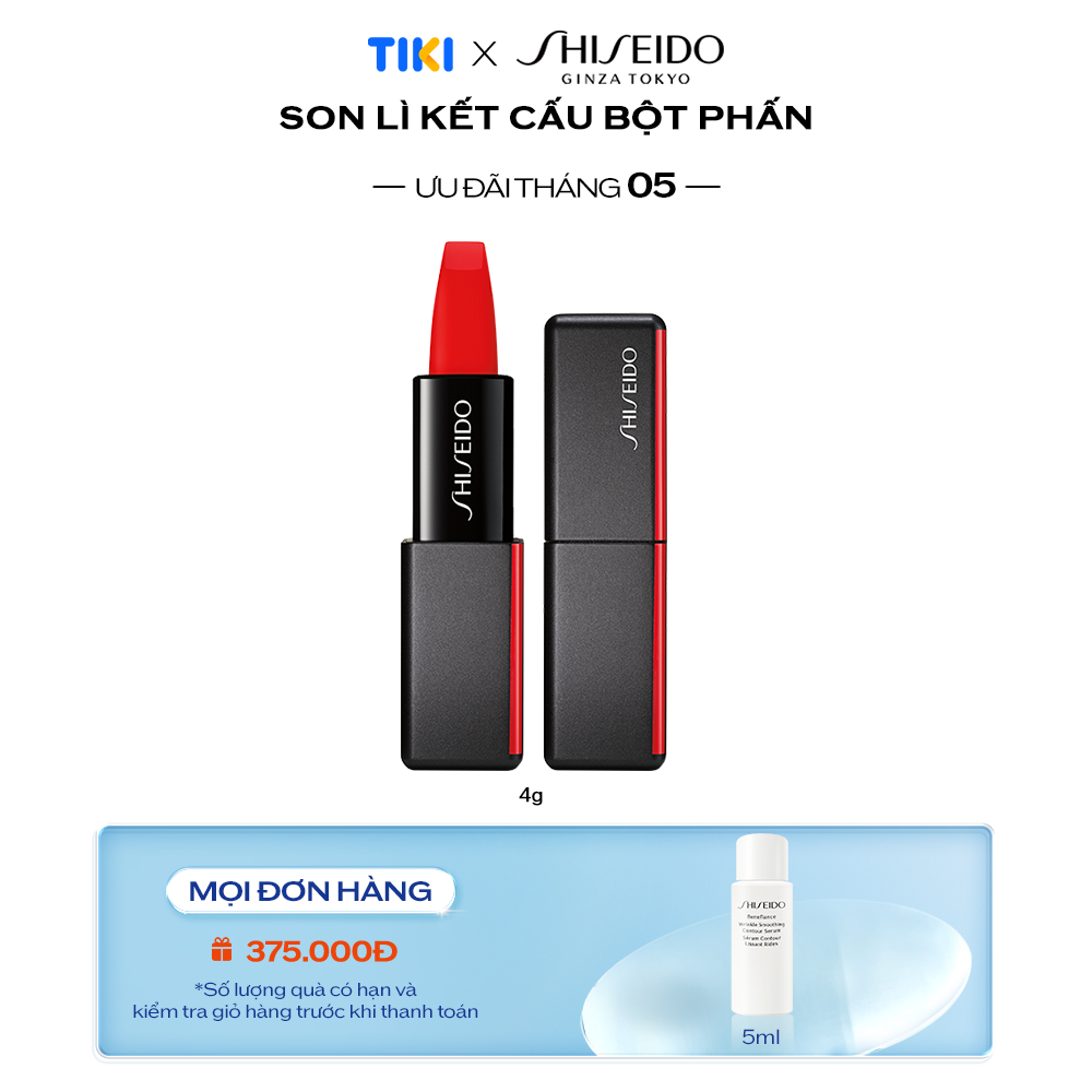 Son Lì Kết Cấu Bột Phấn Shiseido Modernmatte Powder Lipstick (4g)