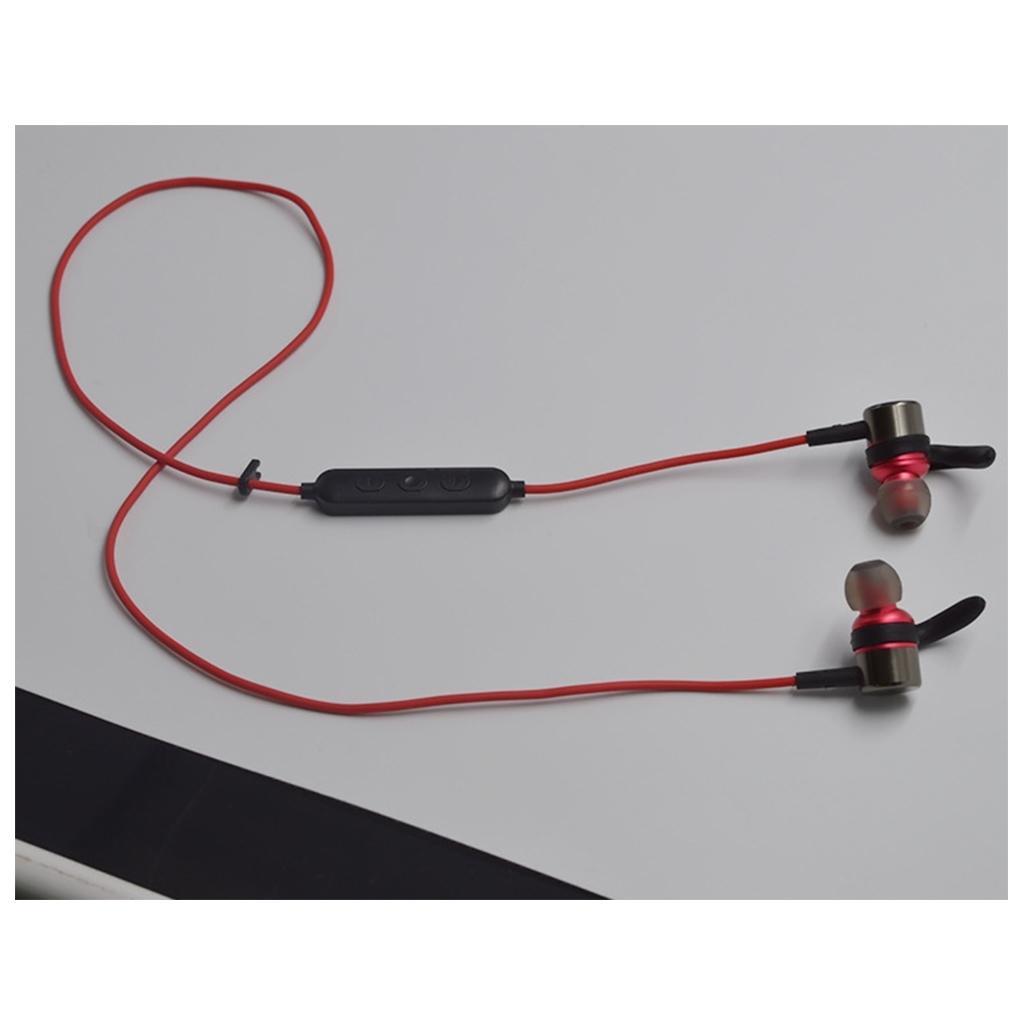 4.1 Magnetic Sweatproof Stereo Bluetooth Earphones for Sports With Mic