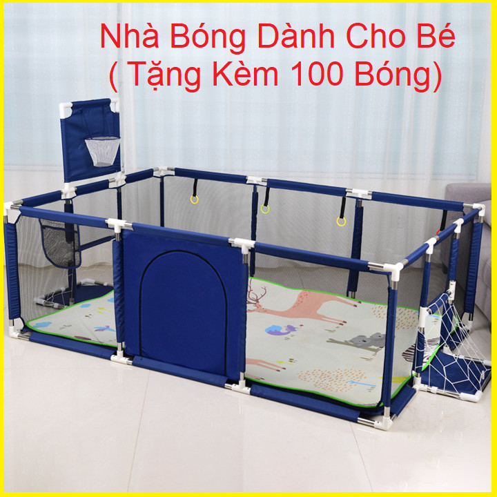 Nhà Bóng Cao Cấp, Nhà Bóng Dành Cho Bé Yêu , Nhà Bóng Dành Cho Con Tặng kèm 100 Bóng Cao Cấp