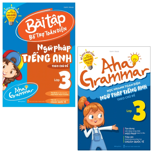 Combo Aha Grammar - Toàn Diện Ngữ Pháp Tiếng Anh Lớp 3 Theo Chủ Đề