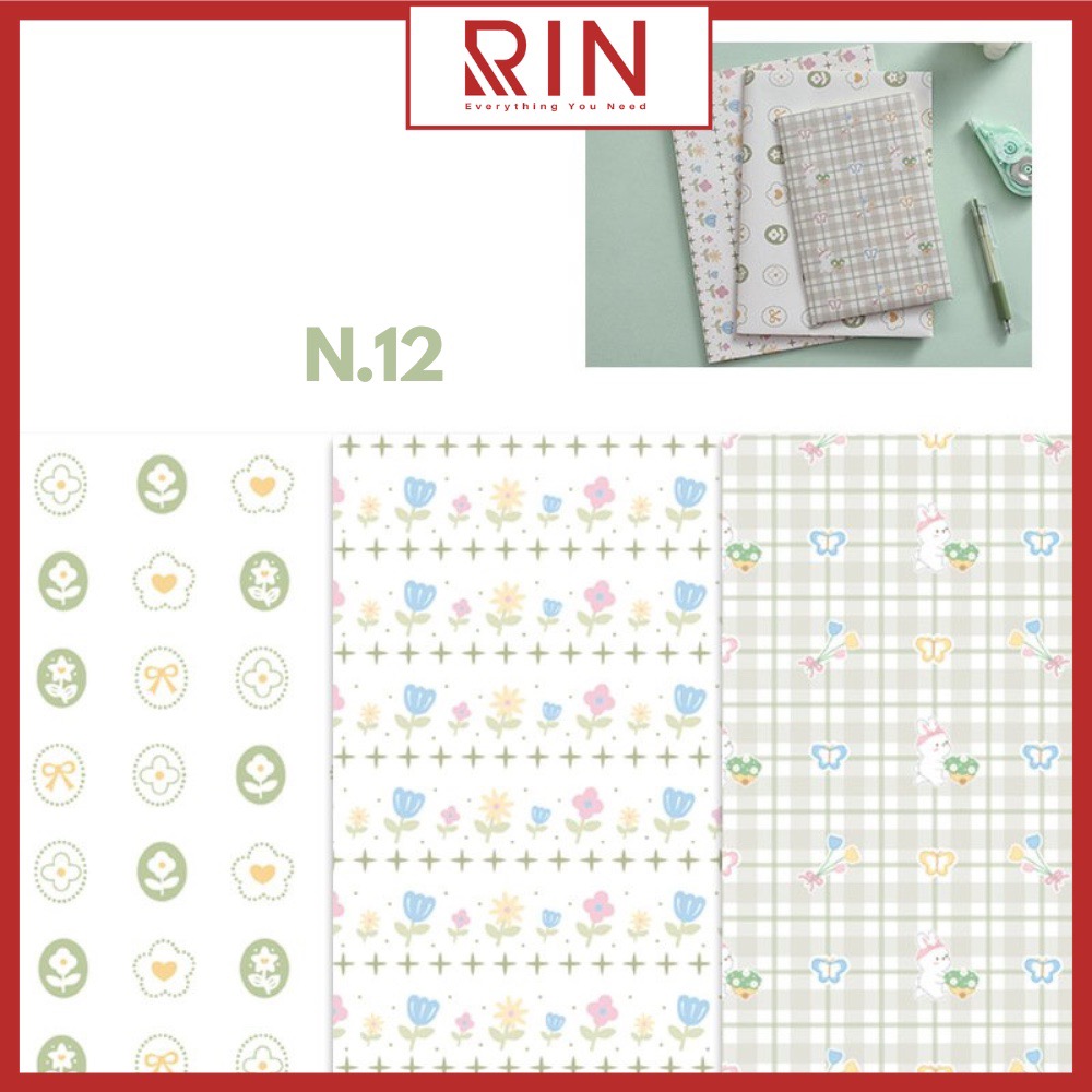 Giấy bọc sách vở / Giấy gói quà / giấy bao tập / giấy bao vở học sinh, sinh viên size A4, B5, A5 cao cấp – 24 cuốn