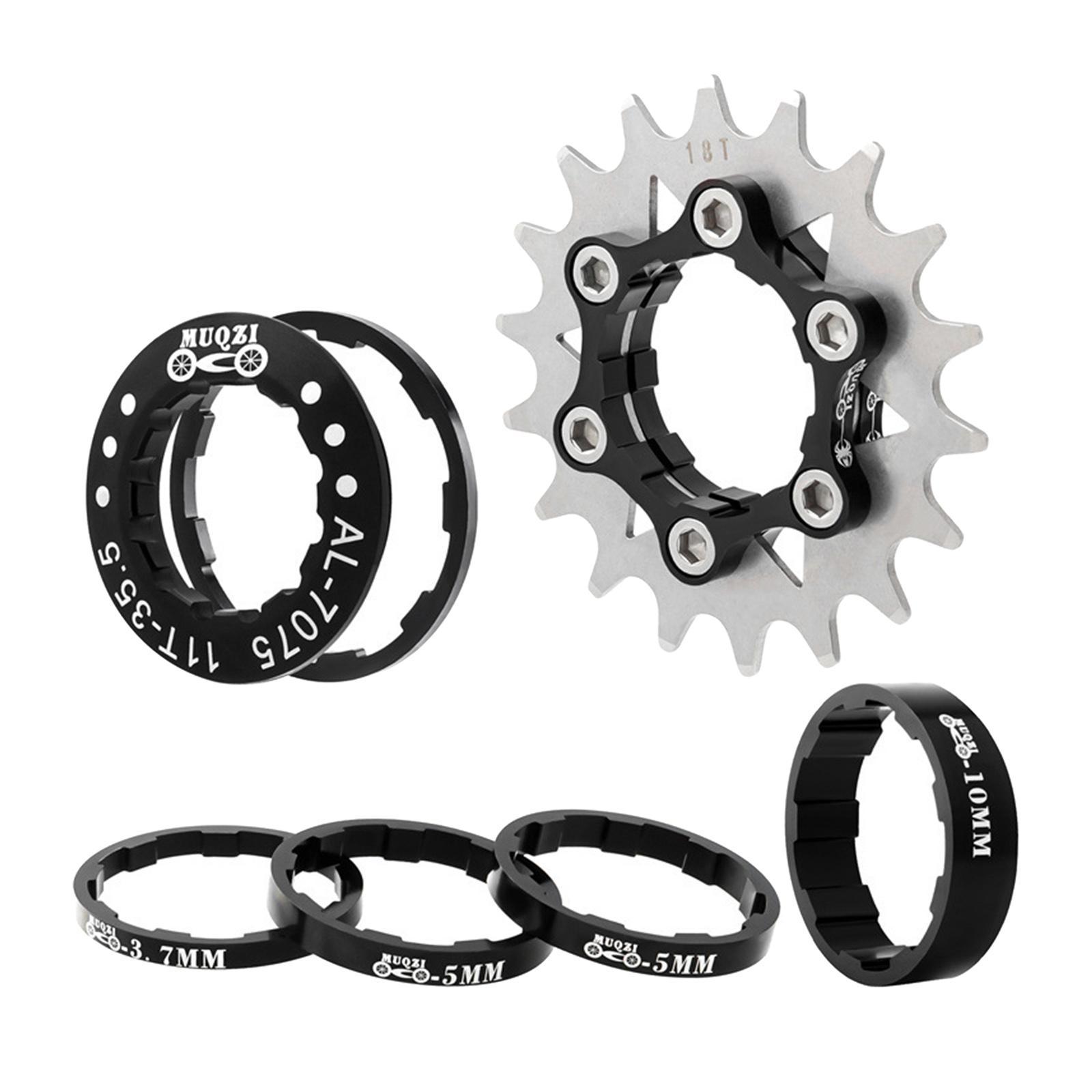 Single Speed Cassette Spacers Freewheel Sprocket Adapter