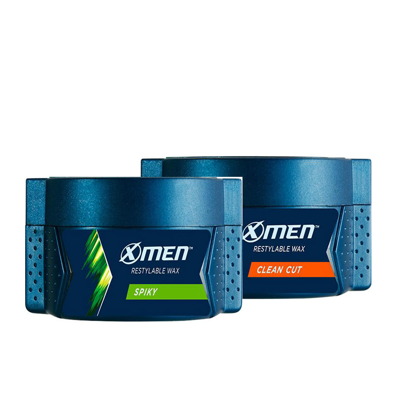 Combo X-Men Wax Spiky 70g + X-Men Wax Clean Cut 70g