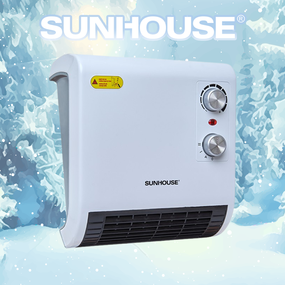 Quạt Sưởi Phòng Tắm Sunhouse SHD3816W - Chính Hãng