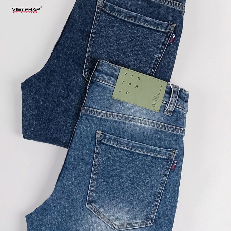 Quần Jeans Nam Cao Cấp VIỆT PHÁP/ Chất Liệu Cotton co giãn, độ bền màu cao 3614