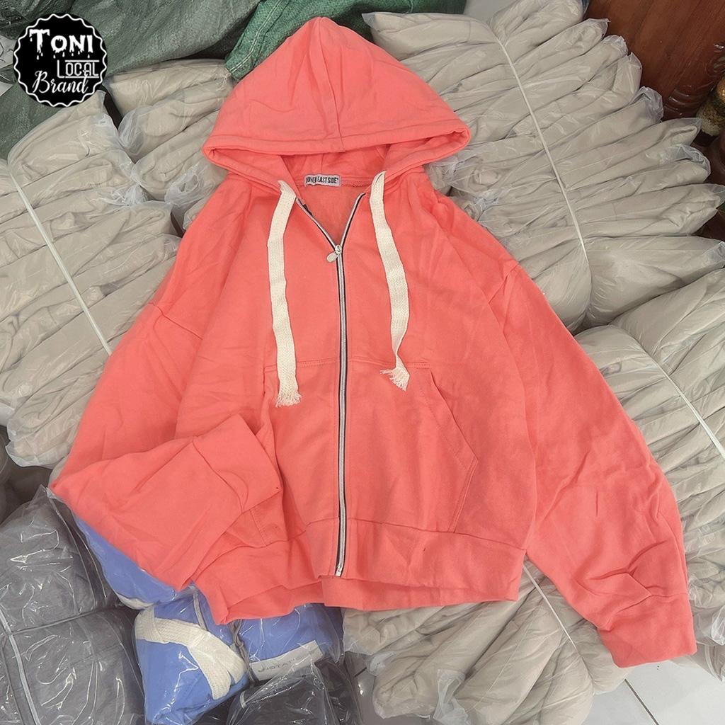 Áo Hoodie Basic Nỉ Ngoại Dây To - Áo Khoác Nỉ Trơn form bán lửng Unisex (HD100 - Ảnh Thật)