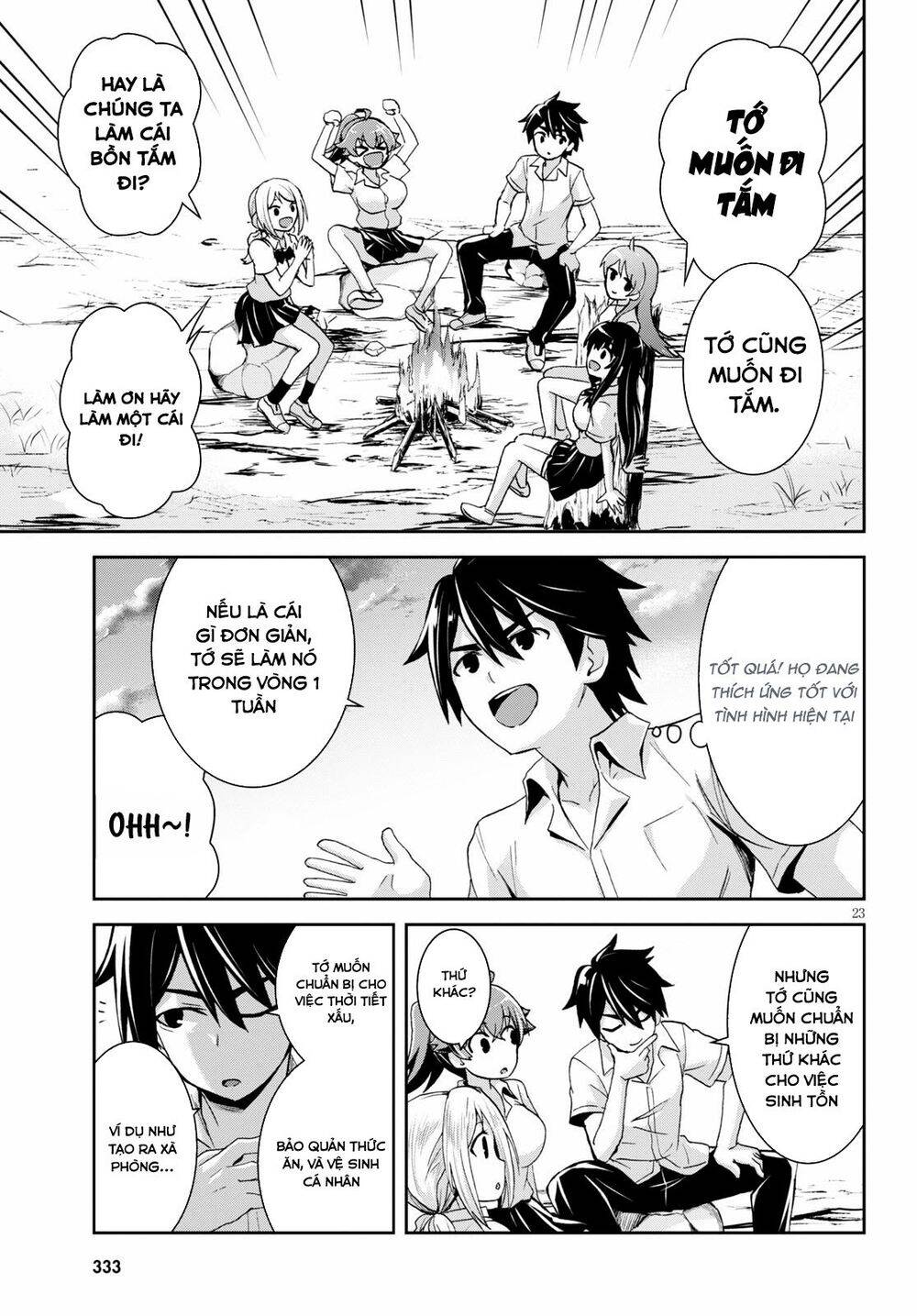 isekai yurutto survival seikatsu: gakkou no minna to isekai no mujintou ni tenishitakedo ore dake chapter 5 23