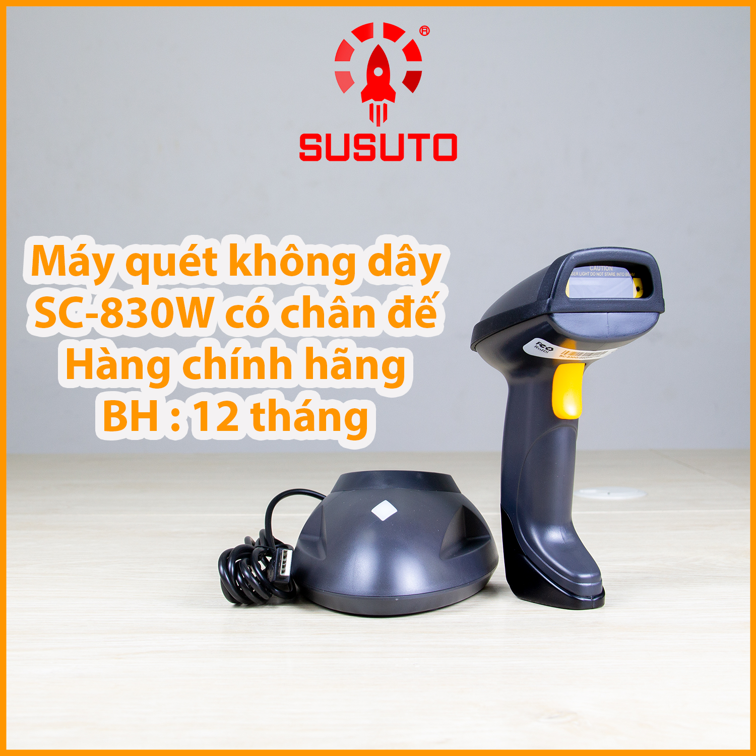 Máy  QUÉT mã vạch cầm tay không dây  1D SC-830W ( Hàng chính hãng)